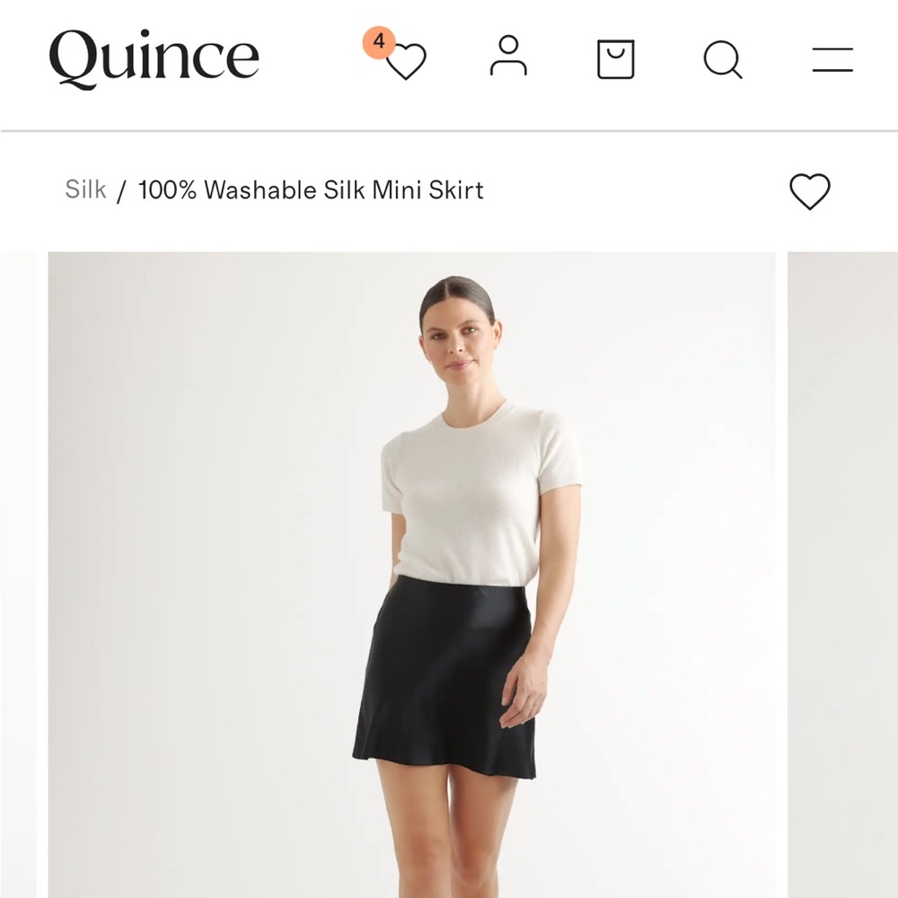 Silk skirt size medium from Quince